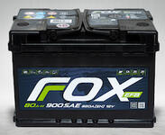 Аккумулятор автомобильный Fox EFB 80Аh 760A (о.п.)