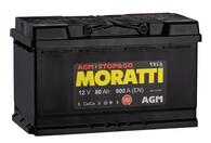Аккумулятор автомобильный Moratti AGM 80Ah о.п.