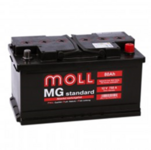 Аккумулятор автомобильный MOLL MG 80SR 750A (о.п.) низкий