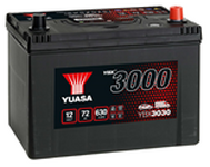 Аккумулятор автомобильный Yuasa SMF YBX3030 Asia 72Ah 630A (о.п.)
