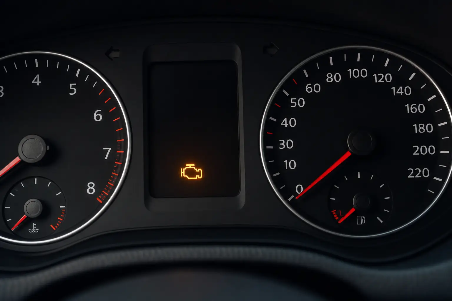 Приборная панель с индикатором Check Engine