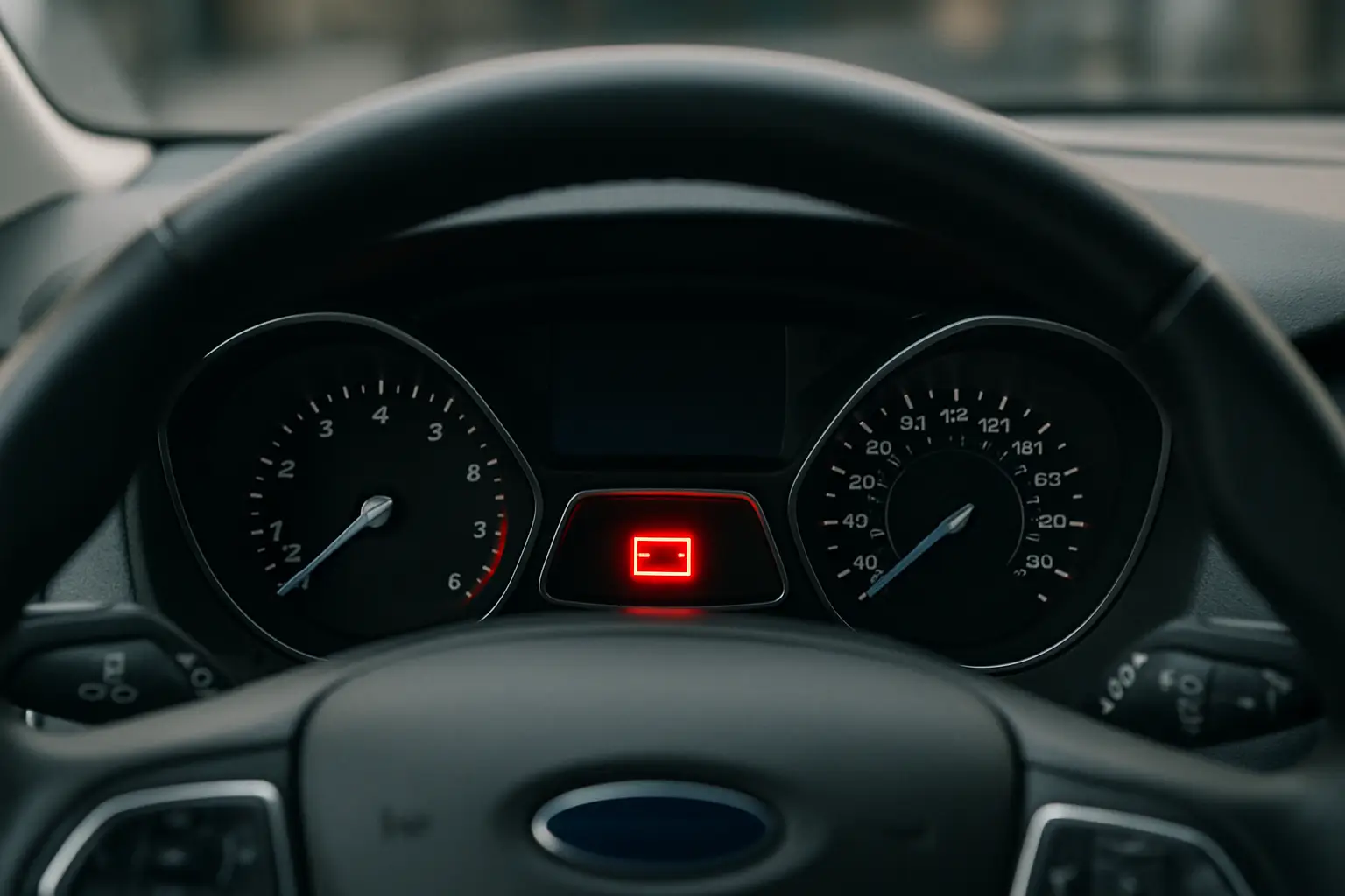 Приборная панель Ford Focus с индикатором АКБ