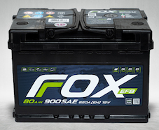 Аккумулятор автомобильный Fox EFB 80Аh 760A (о.п.)