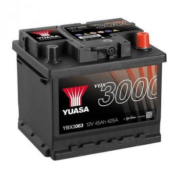 Аккумулятор автомобильный Yuasa SMF YBX3063, 45Ah 440A (о.п.)