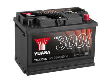 Аккумулятор автомобильный Yuasa SMF YBX3096 76Ah 680A (о.п.)